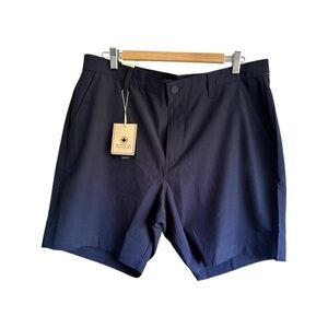 Classic Navy Flat Front Men's Shorts